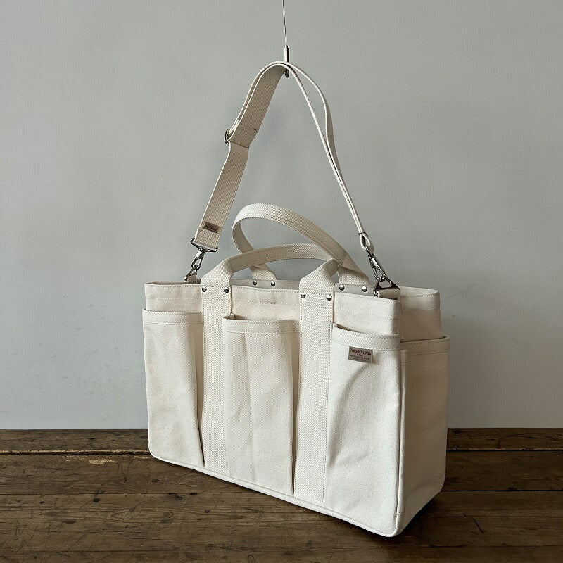 松野屋 スレッドライン ヘビーキャンバスツールトートショルダー付 M