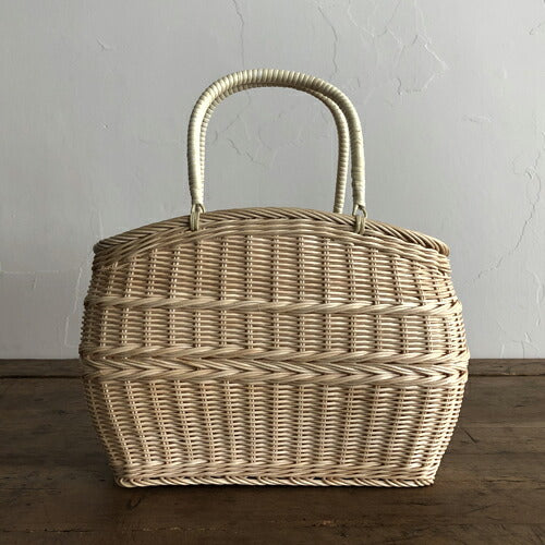Matsunoya Rattan Kozutsu Shopping Basket Natural B (Small)
