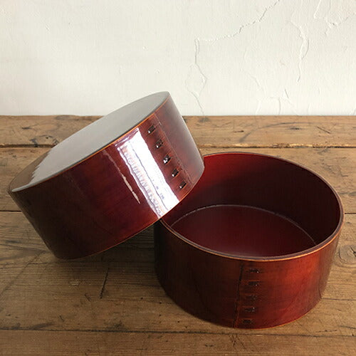 松野屋 春慶塗 丸メンパ弁当箱