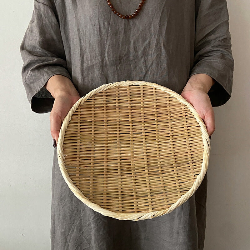 松野屋 丸盆ざる 尺 直径30cm