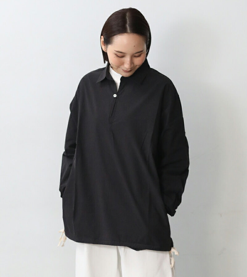 VENT BLANC タイプライターワッシャー スキッパーシャツ