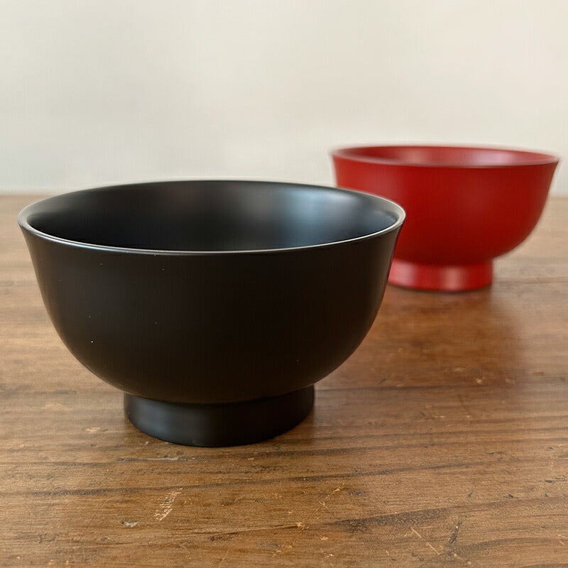 漆琳堂 越前硬漆 朝倉椀 4.5寸 黒 朱