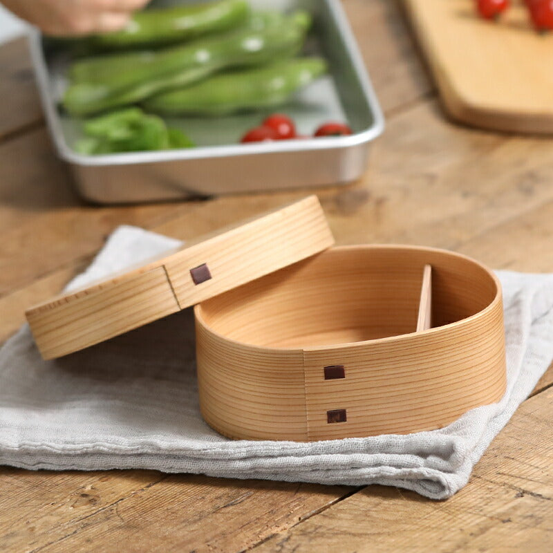 大館曲げわっぱ あすか弁当箱 曲げわっぱ弁当箱 600ml 1段