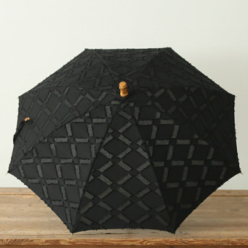 SUR MER Parasol and Umbrella, Long, Jacquard Diamond Pattern