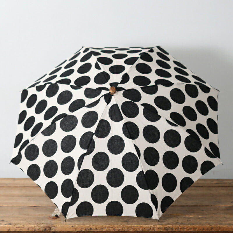 SUR MER For all weathers Foldable cotton linen canvas large polka dot print