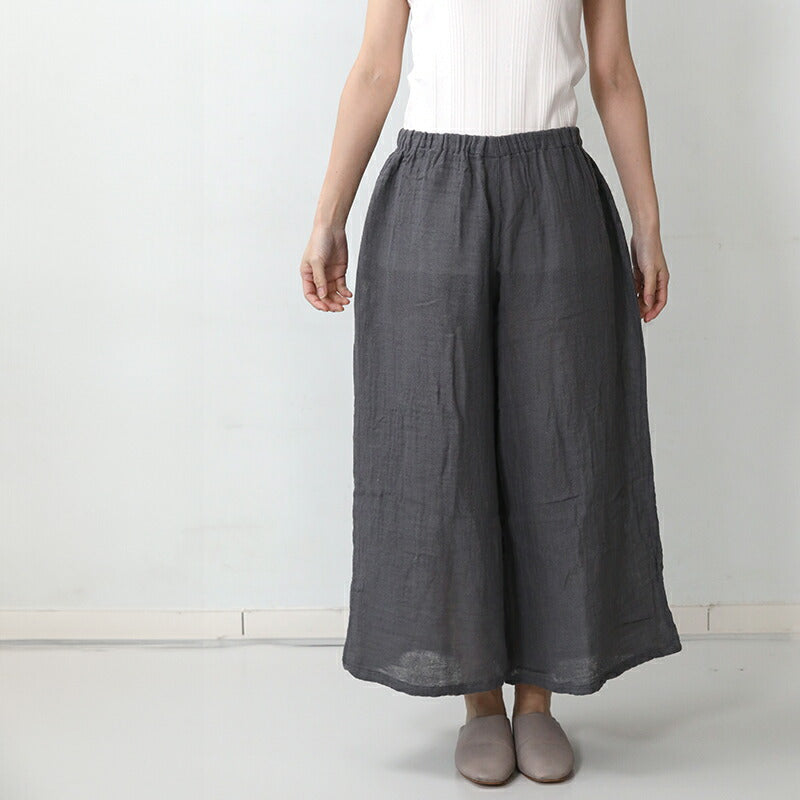 BAN INOUE かやレイヤードパンツ 晒 つるばみ 鉄紺 アンダーパンツ