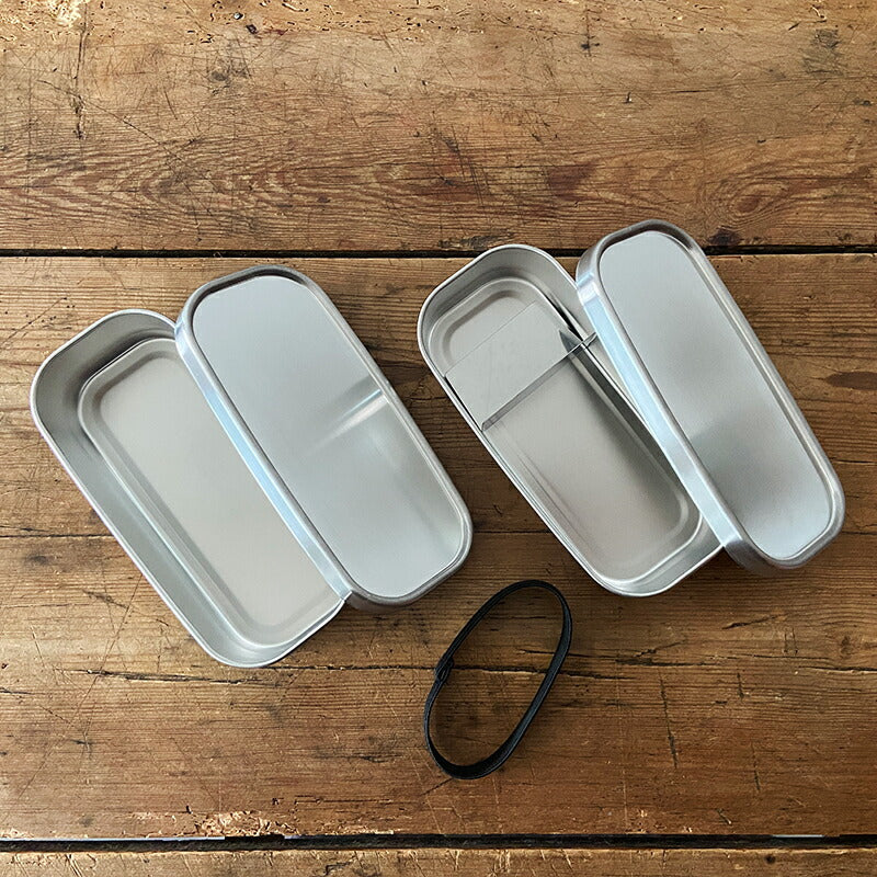 ２段 工房アイザワ 角長ランチボックス 弁当箱