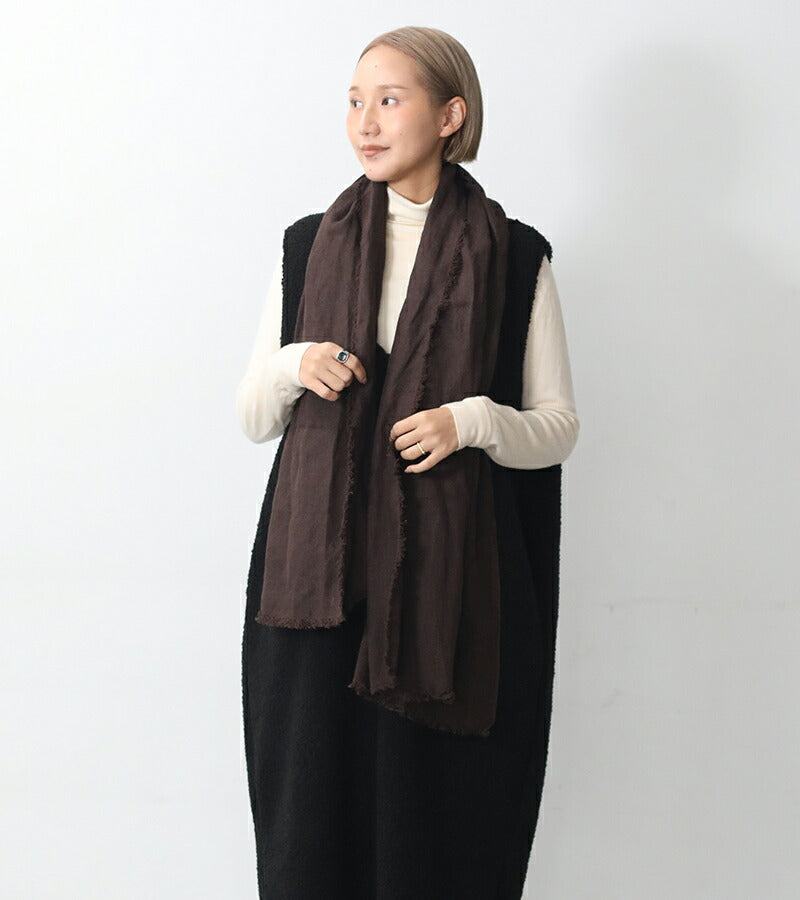 くらし舎別注 fog linen work スカーフ トゥズ フリンジスカーフ 限定