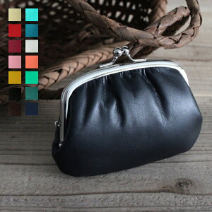 松野屋 牛革 親子がま口