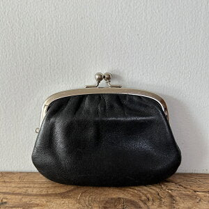 松野屋 牛革 親子がま口