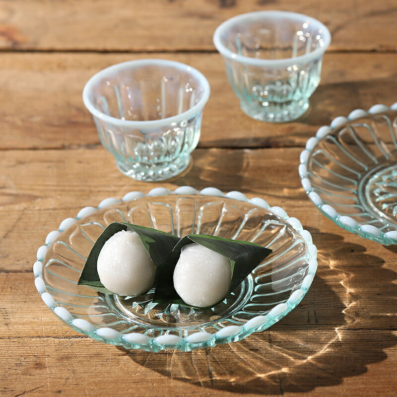 Hirota Glass Yuki-no-hana Cold Tea Glass, Soda Glass, Small Bowl