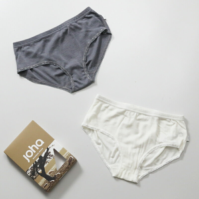 joha ウールシルクショーツ FILIPPA ナチュラル Sサイズ