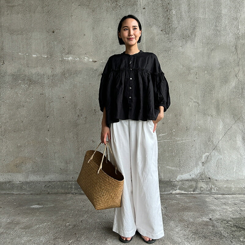 Kacha Water Plant Oval Basket Bag L