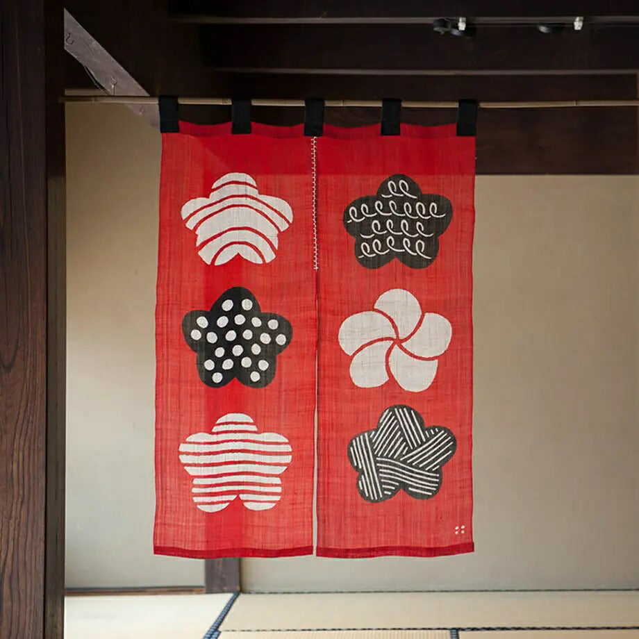 よつめ染布舎 UME no KATACHI 墨染のれん