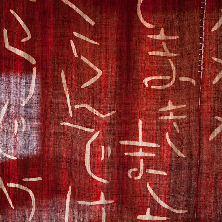 よつめ染布舎 かぼちゃのたね 墨染のれん