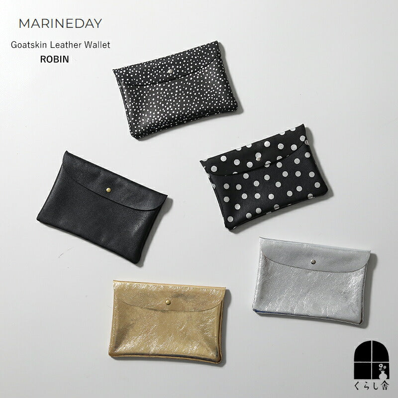 MARINE DAY ゴートスキン レザーポーチ ROBIN