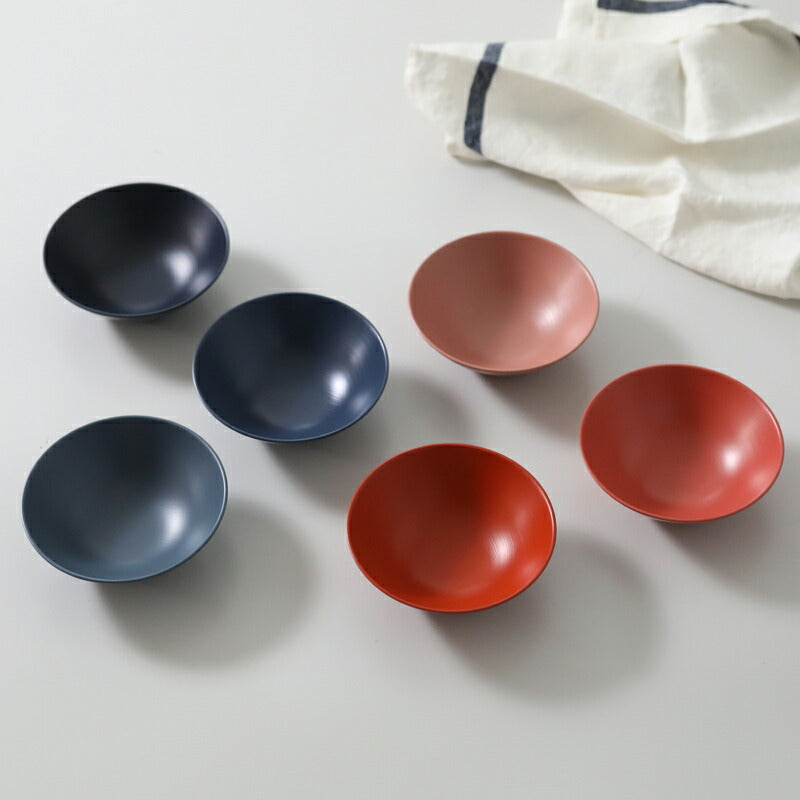 RIN&CO. 越前硬漆 刷毛目 平椀 Sサイズ