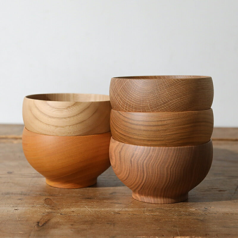 薗部産業 めいぼく椀 中 大 けやき ナラ くるみ くり さくら