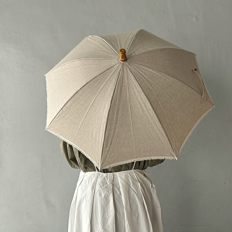 SUR MER UV and Rain Umbrella - Plain Linen