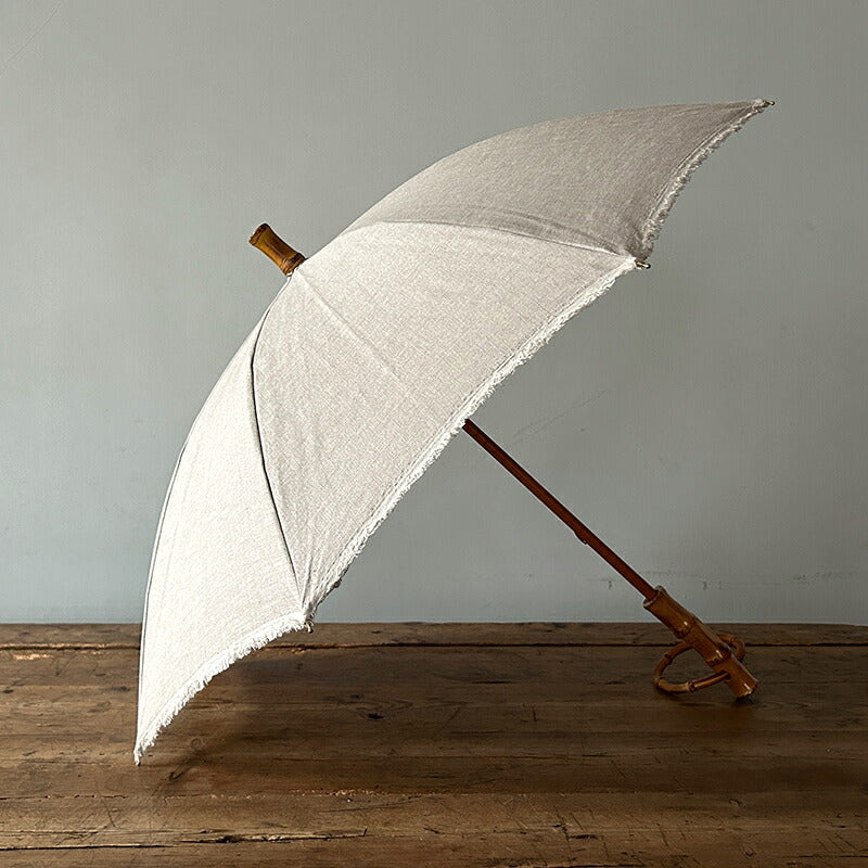 SUR MER UV and Rain Umbrella - Plain Linen