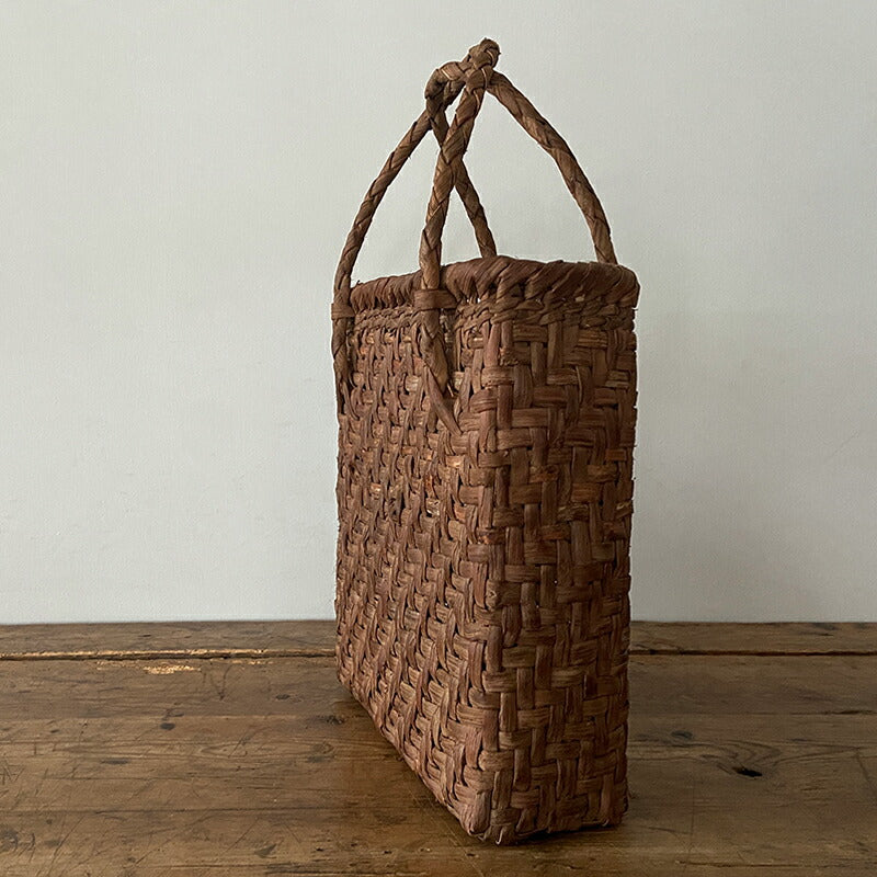 山葡萄かごバッグ　細網代（大）縦長2  YB-104