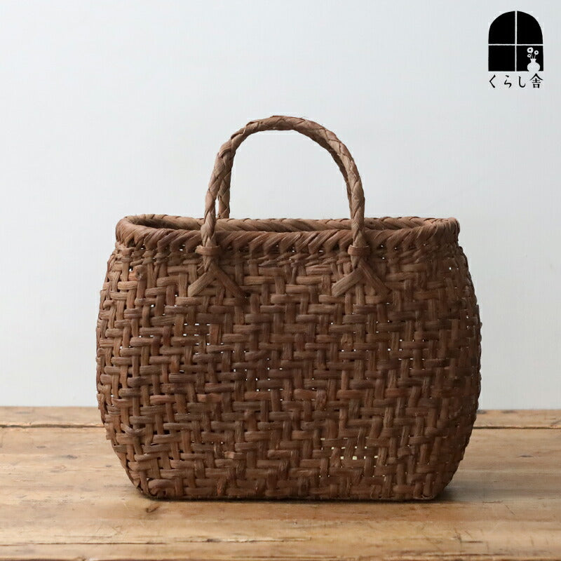 山葡萄かごバッグ 細網代 マカロン YB-128