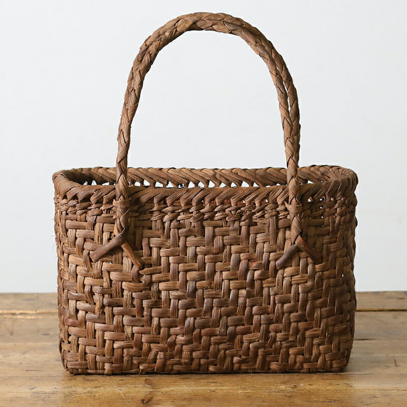 山葡萄かごバッグ 細網代（大）肩掛け 横長 YB-130