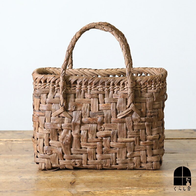 山葡萄かごバッグ 太網代（中） YB-132