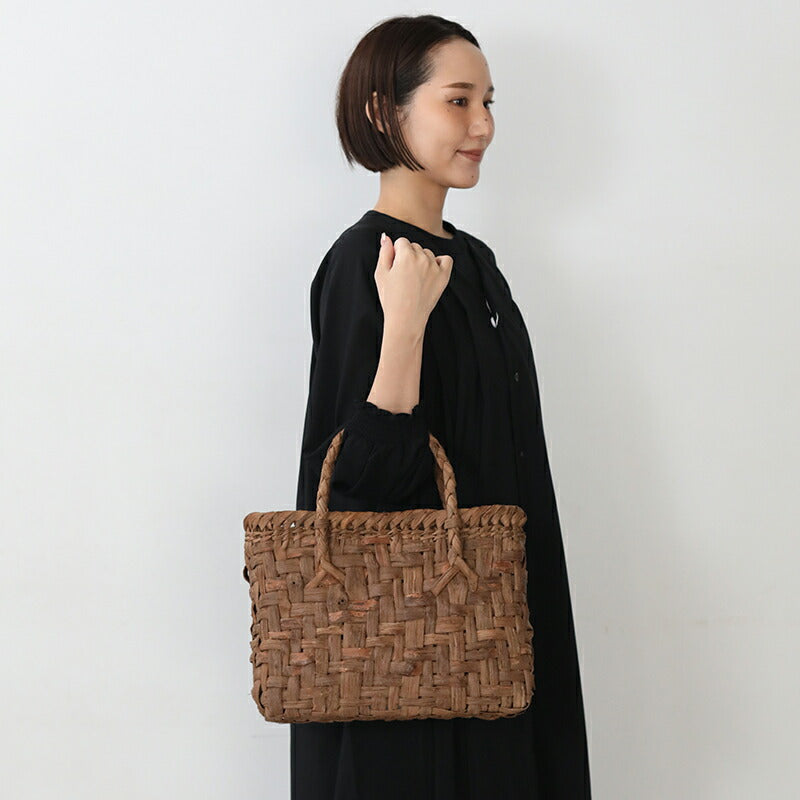 山葡萄かごバッグ 太網代（中） YB-132