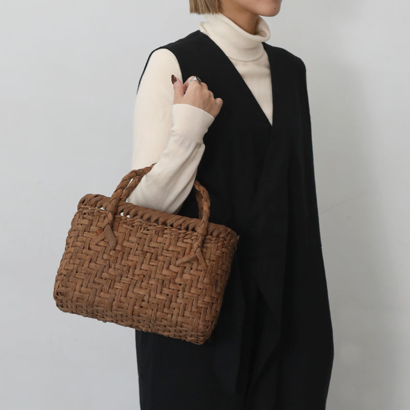 山葡萄かごバッグ 細網代(中) YB-139