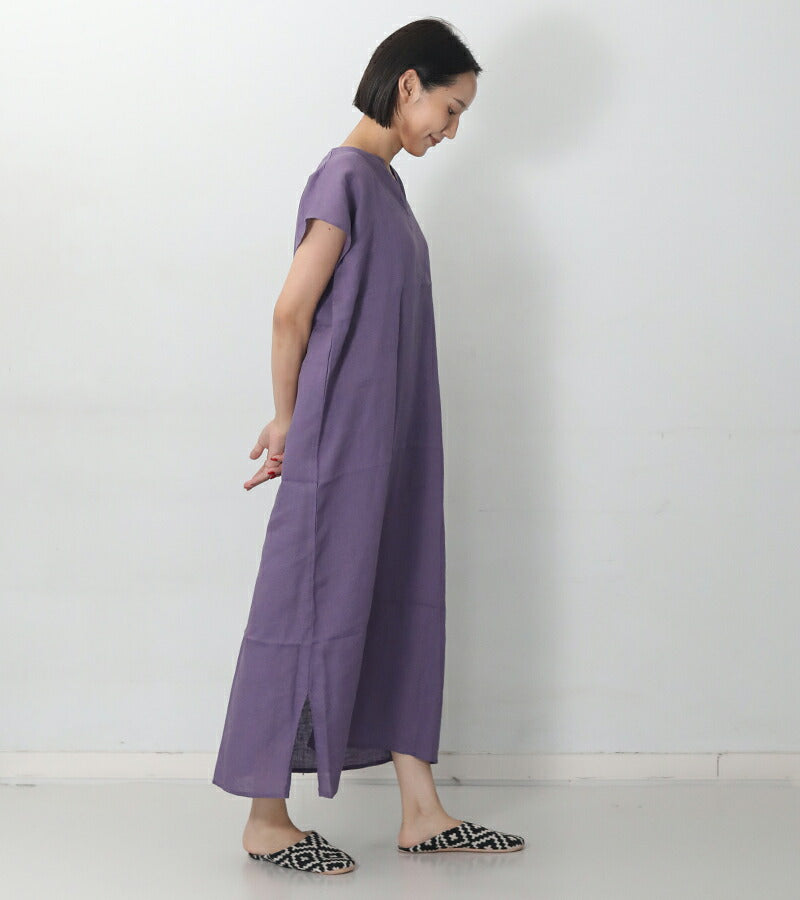 くらし舎 × fog linen work リリー フレンチスリーブ ナイトシャツ